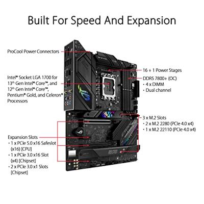 ASUS ROG STRIX B760-F GAMING WIFI Intel B760 LGA 1700 ATX