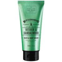 Scottish Fine Soaps Men's Grooming Vetiver & Sandalwood Hair & Body Wash 200ml - thumbnail