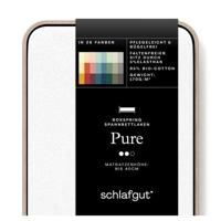 Schlafgut Schlafgut Pure Jersey Boxspring Hoeslaken M - 120x200 - 130x220 101 Full-White - thumbnail