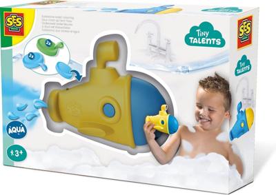 Ses tiny talents water kleuren met een onderzeeër
