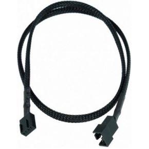 Verlengkabel voor ventilatorstroom - 4-pins interne voeding (alleen ventilator) (V) naar 4-pins interne voeding (alleen ventilator) (M) - 60 cm - zwart