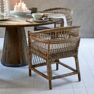 Rivièra Maison Eetkamerstoel 'Victoria Falls' Rattan, kleur Naturel