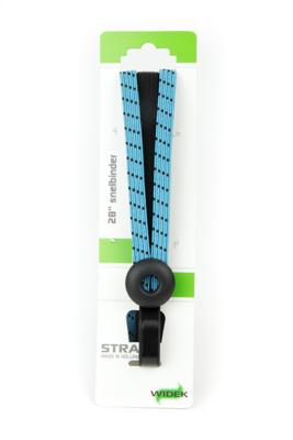 Qibbel Widek triobinder eye met haak 24+2x12mm zwart/babyblauw