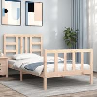 Bedframe zonder matras massief grenenhout 90x190 cm - thumbnail
