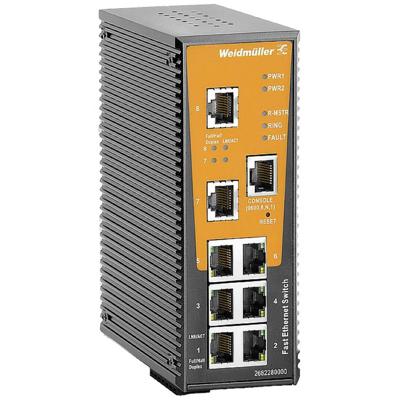 Weidmüller 2682280000 IE-SW-AL08M-8TX Industrial Ethernet Switch 10 / 100 MBit/s