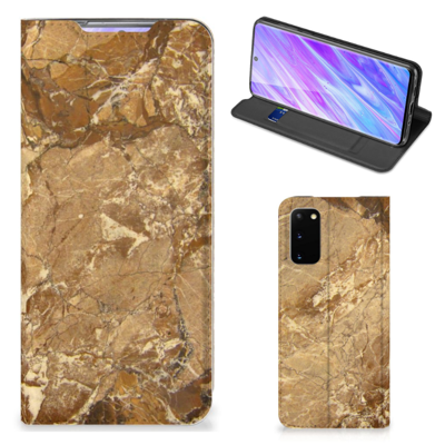 Samsung Galaxy S20 | Standcase | Marmer Creme Samsung Galaxy S20 | Standcase | Marmer Creme
