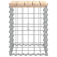 Tuinbank schanskorfontwerp 33x31x42 cm massief grenenhout - thumbnail