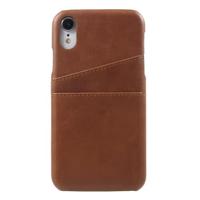 Casecentive Leren Wallet back case iPhone XR bruin - thumbnail