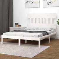 Bedframe massief hout wit 120x200 cm - thumbnail