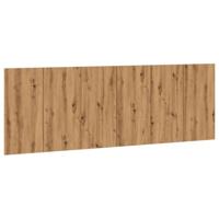 Hoofdbord wandmodel 240x1,5x80 cm bewerkt hout artisanaal eiken - thumbnail