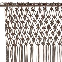 Gordijn macram 140x240 cm katoen taupe - thumbnail
