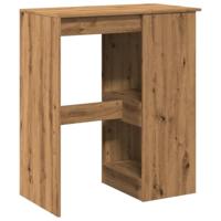 Bartafel met rekken 90x47,5x103,5 cm hout artisanaal eikenkleur - thumbnail