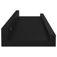 Wandschappen 4 st 40x9x3 cm zwart - thumbnail