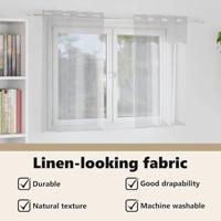 VidaXL Voile gordijn 2 pcs lichtgrijs 140 x 140 cm polyester - thumbnail