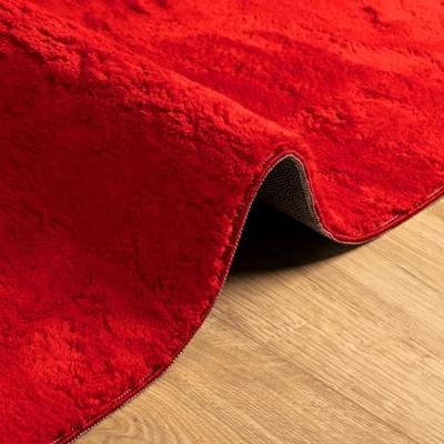 Vloerkleed laagpolig zacht en wasbaar 160x230 cm rood