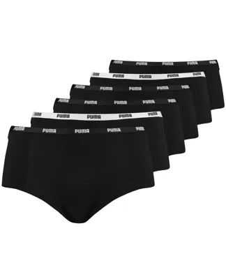 Puma Mini Short Dames Zwart 6-Pack -L
