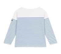 Marinière kind in katoen PETIT BATEAU blauw - thumbnail