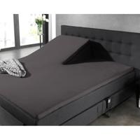 Homecare Hoeslaken Splittopper Katoen Anthracite - thumbnail