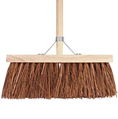 Talen tools bezem 37 cm bruin met steel