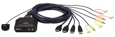 ATEN CS22H KVM-switch HDMI 4096 x 2160 Pixel