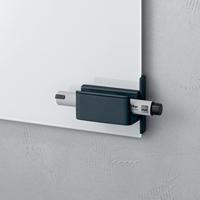 Sigel SI-GL800 Pennenhouder Voor Glasborden Van 3 Tot 5mm Antraciet 75x37x35mm Bevestig - thumbnail