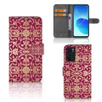 Wallet Case OPPO Reno6 5G Barok Pink - thumbnail