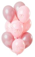 Ballonnen Set 30 Jaar Roze Premium - 12 Stuks - thumbnail