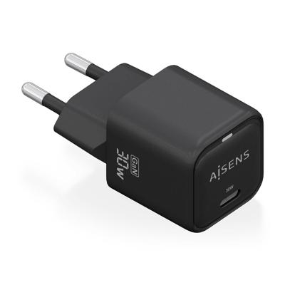 Oplader Aisens ASCH-30W1P019-BK Zwart 30 W (1 Stuks) - thumbnail