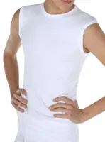 Jongens Comfort Feeling katoen mouwloos shirt - Jongens ondershirt zonder mouwen - Katoen - thumbnail