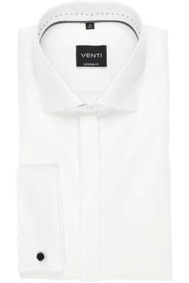 Venti Modern Fit Gala shirt wit, Effen Venti Modern Fit Gala shirt wit, Effen