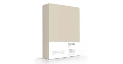 Flanellen Lakens Romanette Zand-240 x 260 cm