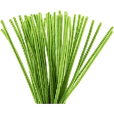 Creativ Company Chenille, l: 30 cm, dikte 6 mm, lime groen, 50 stuk/ 1 doos