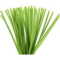 Creativ Company Chenille, l: 30 cm, dikte 6 mm, lime groen, 50 stuk/ 1 doos - thumbnail