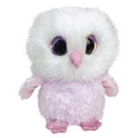 Lumo Stars knuffel Lumo Owl Pöllö roze/wit 15 cm - thumbnail