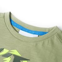 Kindershirt 104 lichtkakikleurig - thumbnail