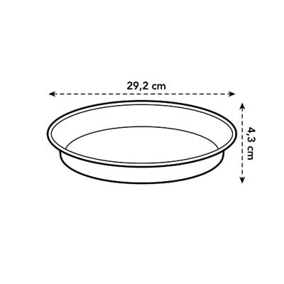 Elho green basics schotel 29 cm blad groen - thumbnail
