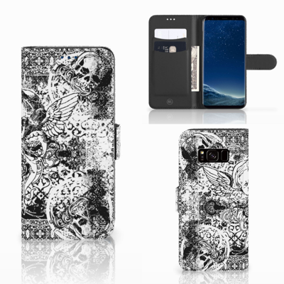 Telefoonhoesje met Naam Samsung Galaxy S8 Skulls Angel