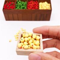 30 stuks/3 packs 1:12 Mini Doll House simulatie perzik keuken voedsel spelen accessoires miniatuur fruit decoratie - thumbnail