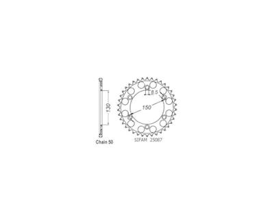 ESJOT Chain wheel 530 40z steel black