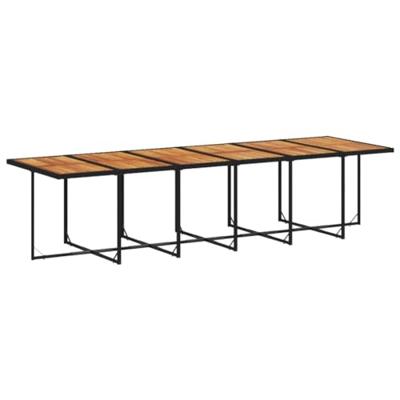 13-delige Tuinset met kussens poly rattan zwart