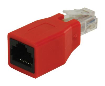 Valueline VLCB89251R Netwerkadapter Rj45 Male - Rj45 Female Rood