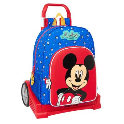 Schoolrugzak met Wielen Mickey Mouse Clubhouse Good day Blauw 33 x 42 x 14 cm Schoolrugzak met Wielen Mickey Mouse Clubhouse Good day Blauw 33 x 42 x 14 cm