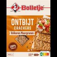 Bolletje Ontbijt Crackers Volkoren Meergranen 4 x 3 Stuks 250 g bij Jumbo - thumbnail
