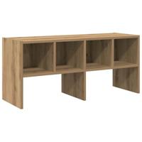 Schoenenrek stapelbaar 89,5x30x40 cm artisanaal eikenkleurig - thumbnail