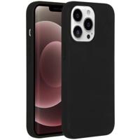 Accezz Liquid Silicone met MagSafe voor Apple iPhone 13 Pro Max Telefoonhoesje Zwart - thumbnail