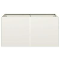 Plantenbak 80x40x40 cm koudgewalst staal wit - thumbnail