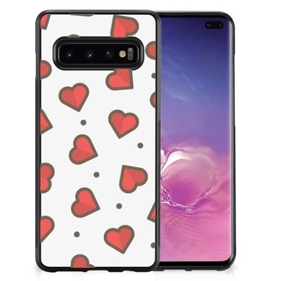 Samsung Galaxy S10+ Bumper Case Hearts Samsung Galaxy S10+ Bumper Case Hearts