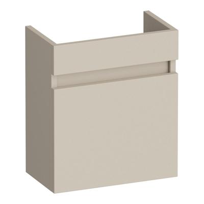Brauer Joy Fonteinkast - 40 cm - met 1 Deur Greeploos Rechtsdraaiend - Mat Beige