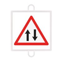 TRAFFIC WARNING SIGN PANEL No. 6 (TWO-WAY TRAFFIC) - thumbnail