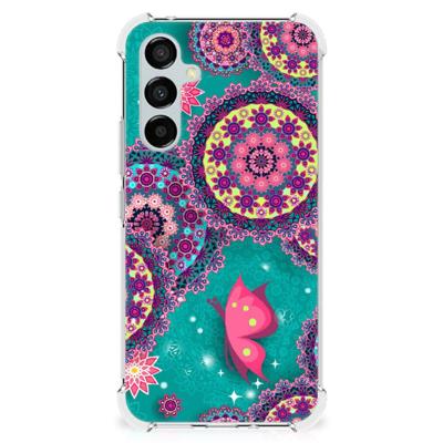 Samsung Galaxy A54 Back Cover Cirkels en Vlinders Samsung Galaxy A54 Back Cover Cirkels en Vlinders